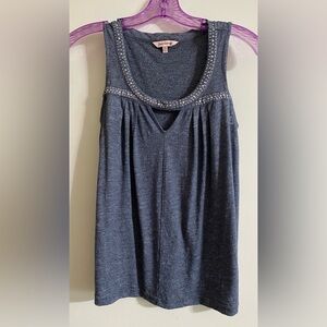 Juicy conture Charcoal Tank Top with Studded Detail